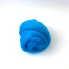 50g Pack of Turquoise Blue 23 Micron Merino Wool Tops